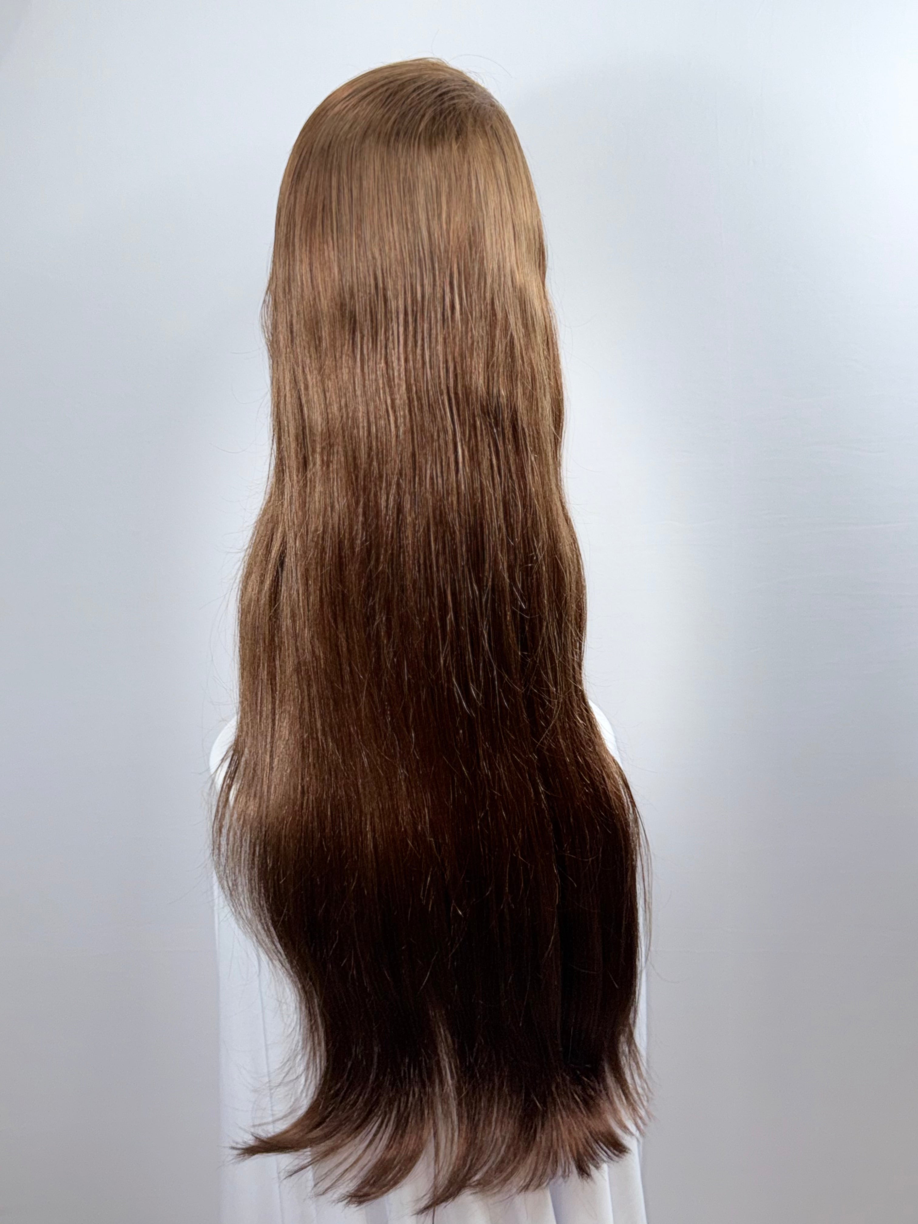 Color #4 Straight Raw Wig – Unprocessed Virgin Hair