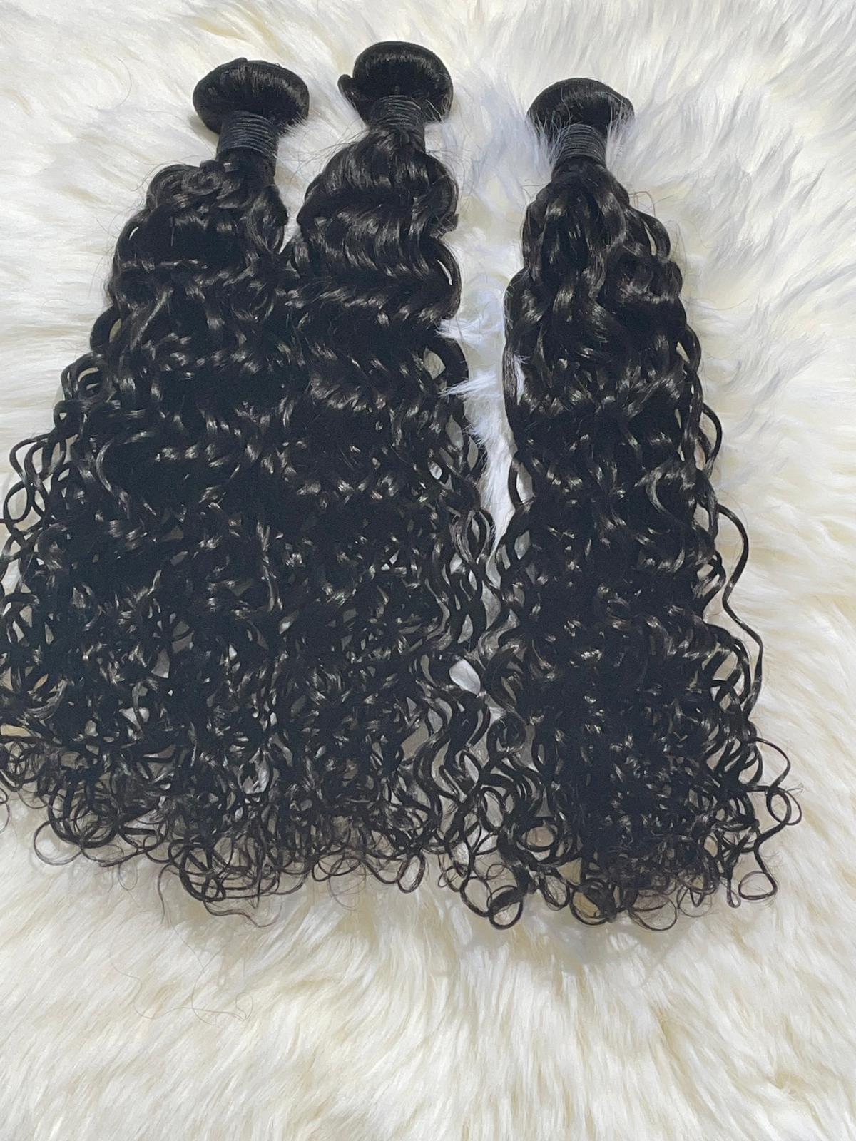 Water Wave Hair Bundles –  10A & Virgin 100% Human Hair